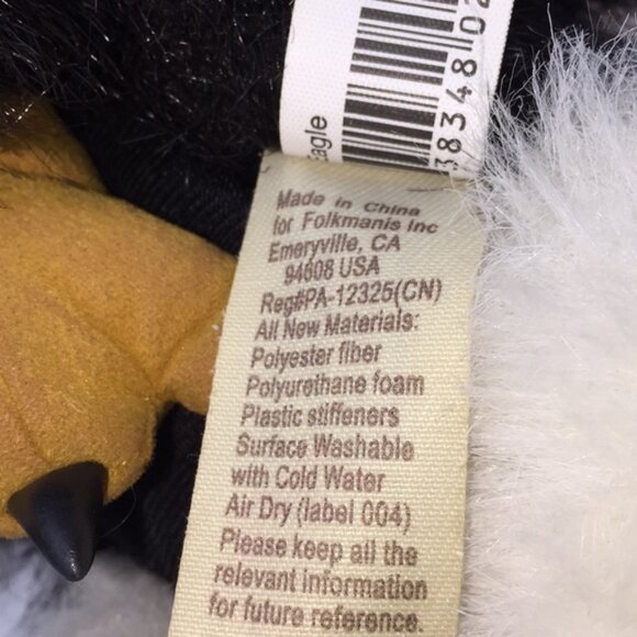 Folkmanis Puppets Eagle Bird Hand Puppet Plush Stuffed Animal 28 - Picture 7 of 11